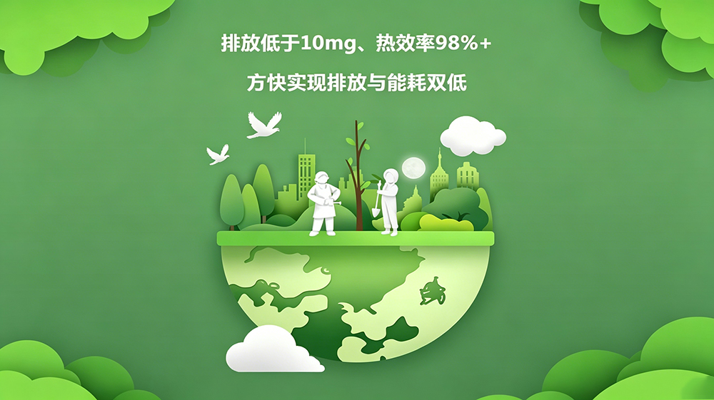 超低排放低于10mg、綜合熱效率突破98%+，方快實現環保與節能雙向突破